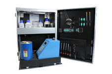 FUEL AND LUBE OIL TEST CABINET incl. Reagents and Accessories