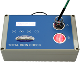 Testgerät “TOTAL IRON CHECK” mit zwei Kammern zum Testen von Mehrzylindereinheiten